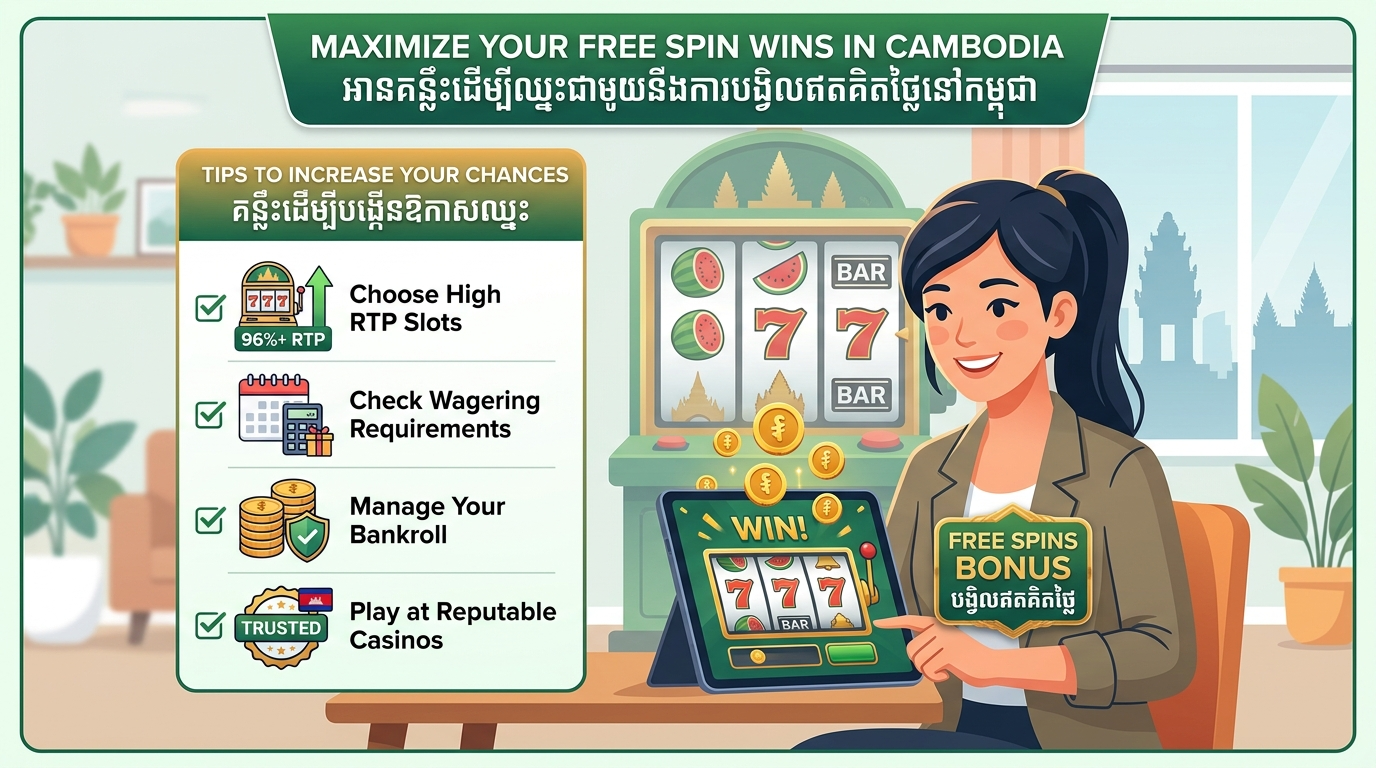 គន្លឹះដើម្បីបង្កើនឱកាសឈ្នះជាមួយ Free Spins នៅ Free Spin Casino Cambodia