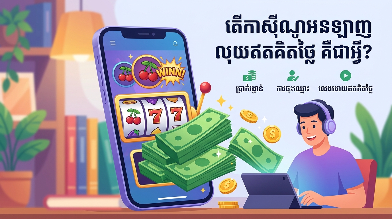 online casino free money - តើកាស៊ីណូអនឡាញ លុយឥតគិតថ្លៃ គឺជាអ្វី?